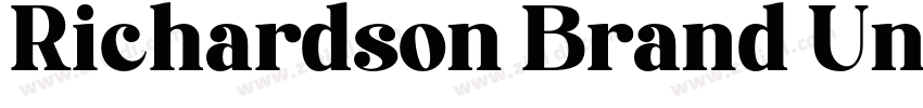 Richardson Brand Uni字体转换